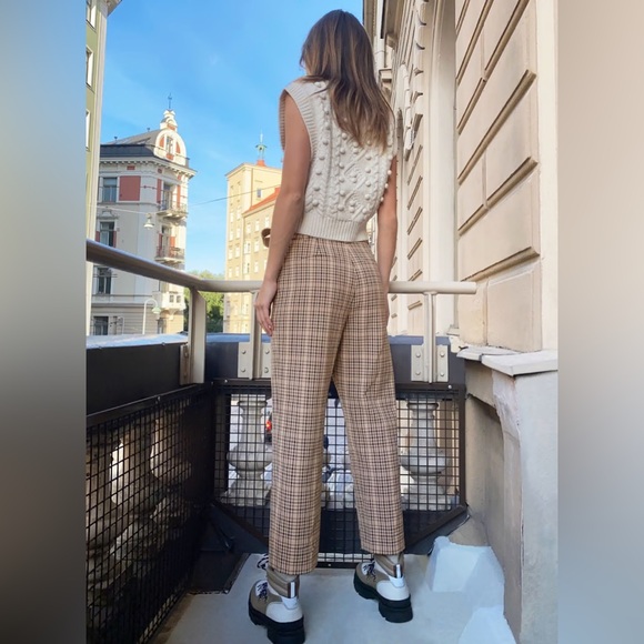 🍂fall drop🍂 Wilfred Tie Front Pant Plaid - Picture 2 of 8